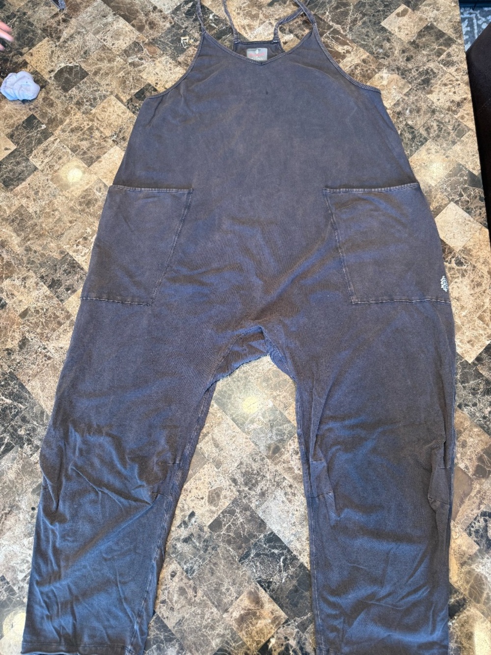 Free People Movement Hot Shot Onesie Navy Size M